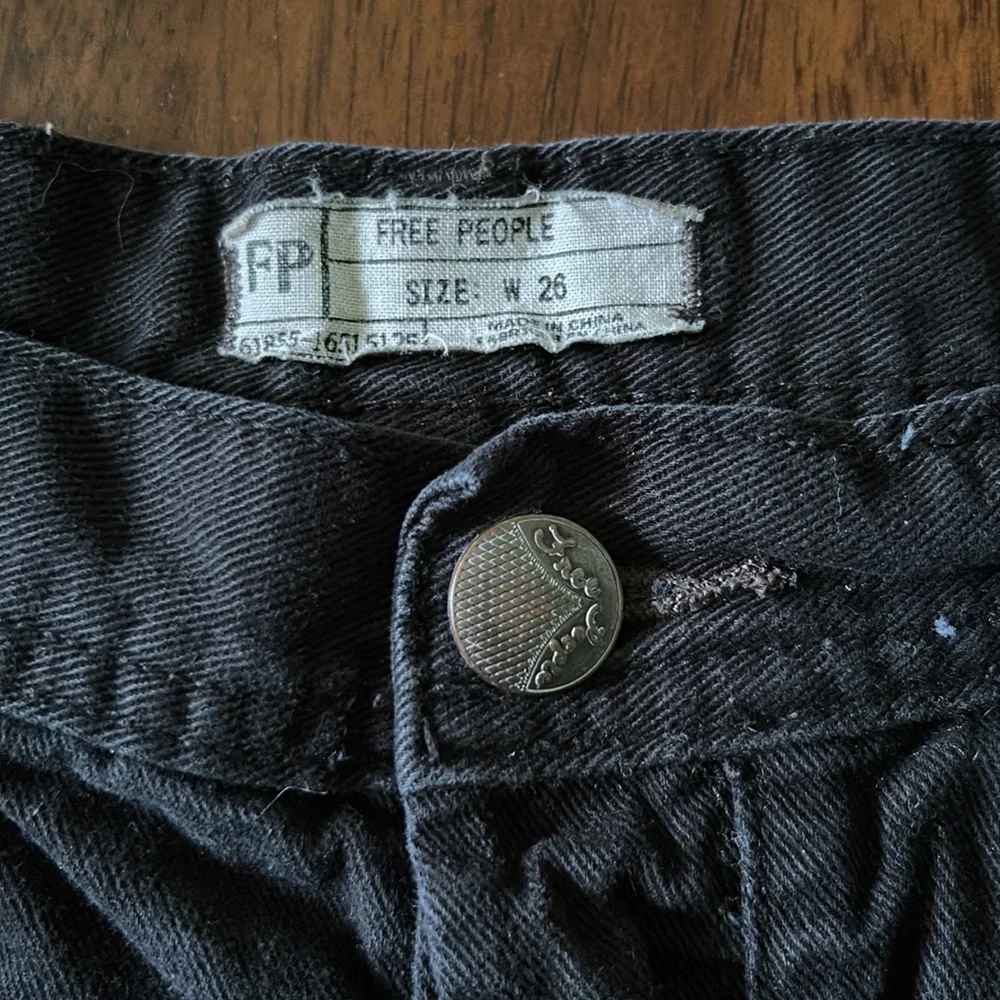 Free People Black Jean Shorts! - Picture 2 of 6